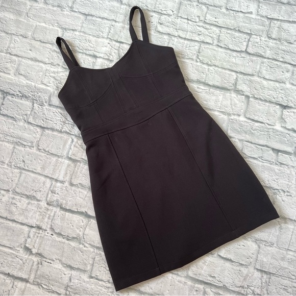NWT Lulu’s Alice Moon Cut Out Back Mini Dress Black - Picture 1 of 11